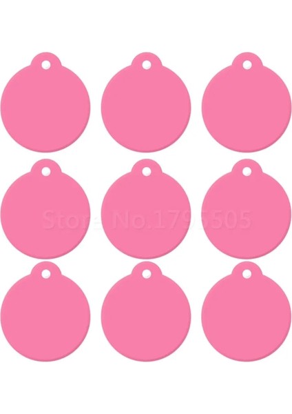 Pembe Tarzı 25X23X1MM Alüminyum Kedi Kımlık Etiketi Yuvarlak Etiketler Köpek Kedi Için Özel Oyulmuş Etiket Pet Adı Telefon Numarası Kımlık Etiketi Charm Kişiselleştirilmiş Pet Shop (Yurt Dışından)