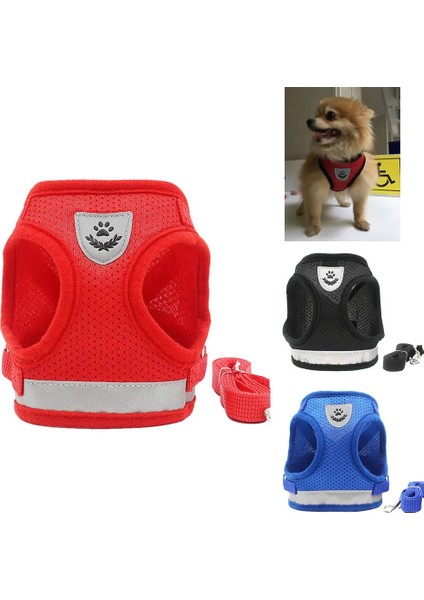 Mavi Stil Xl Beden Naylon Kedi Koşum ve Tasma Seti Yansıtıcı Yavru Köpek Köpekler Ceket Mesh Küçük Doguahua Yorkies Pug Için Pet Giysi (Yurt Dışından) fiyatları