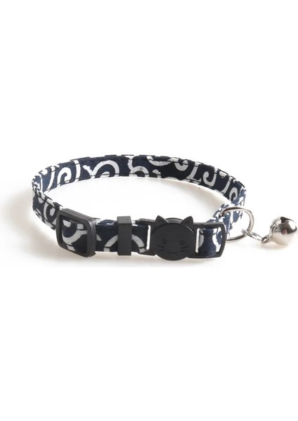 Mavi Stil 1.0X28CM Sevimli Çizgili Ilmek Evcil Kediler Yaka Küçük Köpekler Ayarlanabilir Kolye Chihuahua Papyon Yavru Çan ile Yavru Yaka (Yurt Dışından)