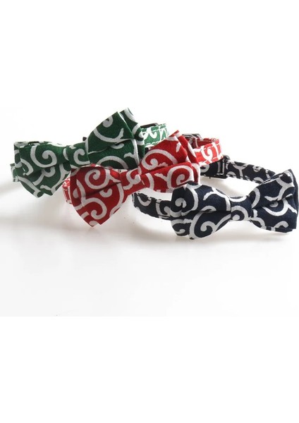Mavi Stil 1.0X28CM Sevimli Çizgili Ilmek Evcil Kediler Yaka Küçük Köpekler Ayarlanabilir Kolye Chihuahua Papyon Yavru Çan ile Yavru Yaka (Yurt Dışından)