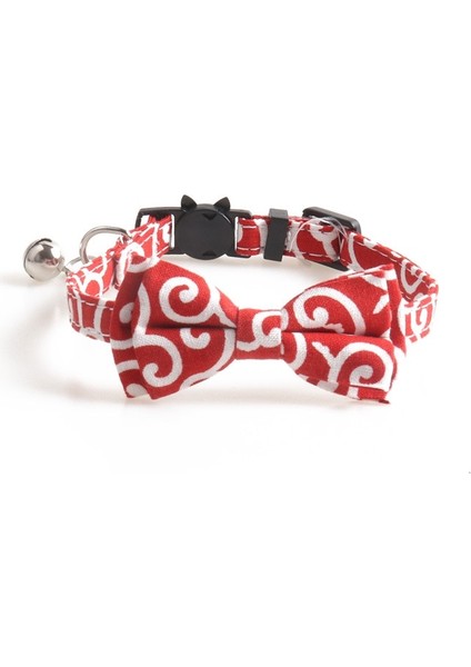 Mavi Stil 1.0X28CM Sevimli Çizgili Ilmek Evcil Kediler Yaka Küçük Köpekler Ayarlanabilir Kolye Chihuahua Papyon Yavru Çan ile Yavru Yaka (Yurt Dışından)