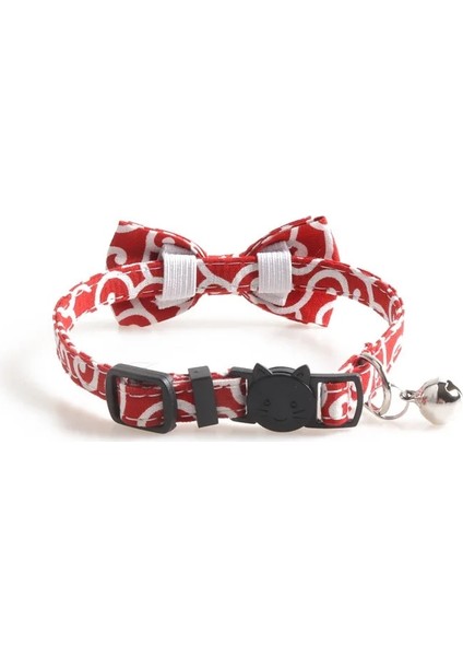 Mavi Stil 1.0X28CM Sevimli Çizgili Ilmek Evcil Kediler Yaka Küçük Köpekler Ayarlanabilir Kolye Chihuahua Papyon Yavru Çan ile Yavru Yaka (Yurt Dışından)