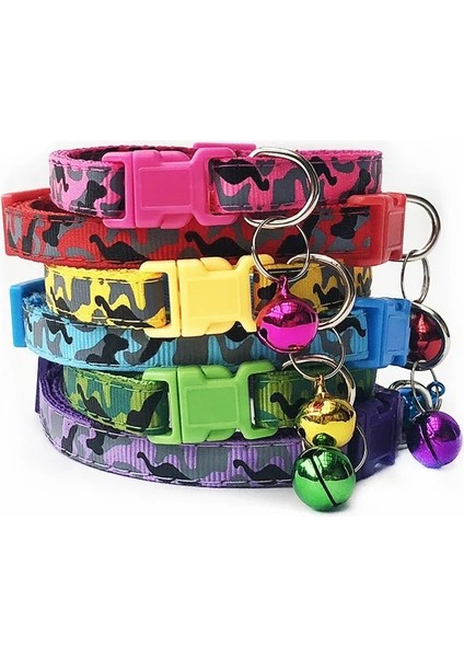 Sarı Stil 20-34 cm Polyester Kedi Köpek Pet Çan ile Camo Boyun Askısı Ayarlanabilir Toka Köpek Tasması Kedi Köpek Pet Aksesuarları Yaka Gato (Yurt Dışından) modelleri