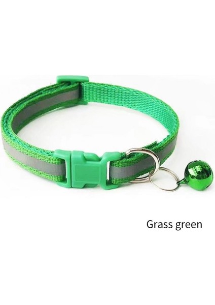 Floresan Yeşil Tarzı Renkli Çan Pet Yaka Ayarlanabilir Toka Kedi Yaka Evcil Hayvan Ürünü Yansıtıcı Yama Kişiselleştirilmiş Yavru Kedi Yaka Küçük Köpek Malzemeleri (Yurt Dışından) fırsatları