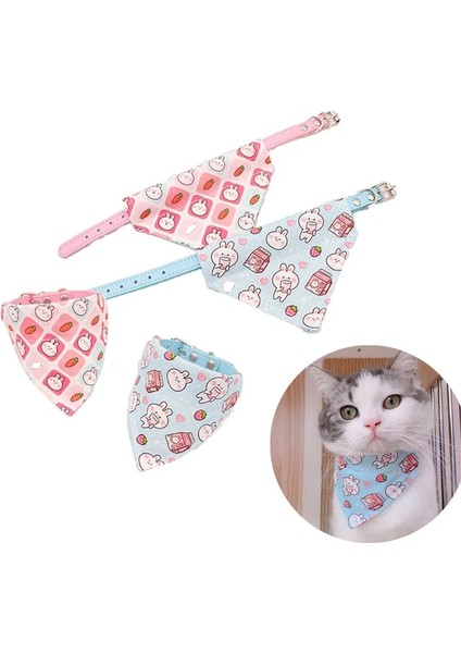 Açık Sarı Stil 15-22CM Pet Üçgen Yaka Manuel Ayarlanabilir Kedi ve Köpek Önlüğü Tükürük Havlu Yaka Küçük ve Orta Boy Köpek Aksesuarları Dekorasyon (Yurt Dışından)