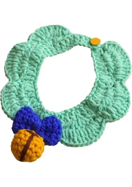 Yeşil Stil S Boyun 20-25CM Noel Kırmızı Örme Kedi Yaka Eşarp Sevimli El Yapımı Tığ Yavru Tavşanlar Bandana Evcil Küçük Köpekler Kolye Aksesuarları x (Yurt Dışından)