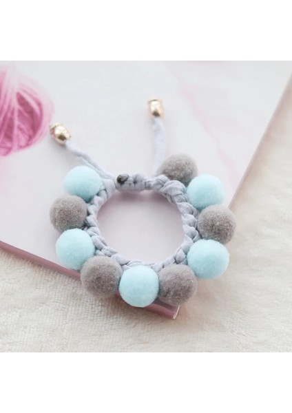Gri Mavi Stil M BOYUN25-30CM Sevimli Peluş Top Pet Köpek Kediler Yaka Ayarlanabilir Köpek Chihuahua Yorkie Boyun Askısı Kitty Eşarp Evcil Aksesuarları Yavru Kolye (Yurt Dışından)