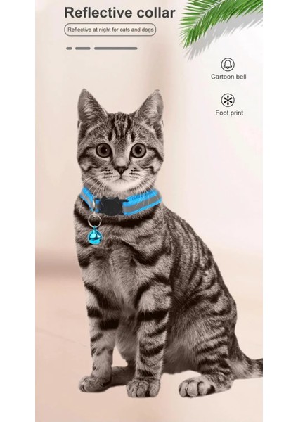 Pembe Stil 1 Parça 1 Adet Kediler Çan Yaka Ayarlanabilir Naylon Yavru Güvenli Kolye Sevimli Evcil Hayvanlar Için Yansıtıcı Kedi Yaka Tokaları Kedi Aksesuarları Malzemeleri (Yurt Dışından) fırsatları