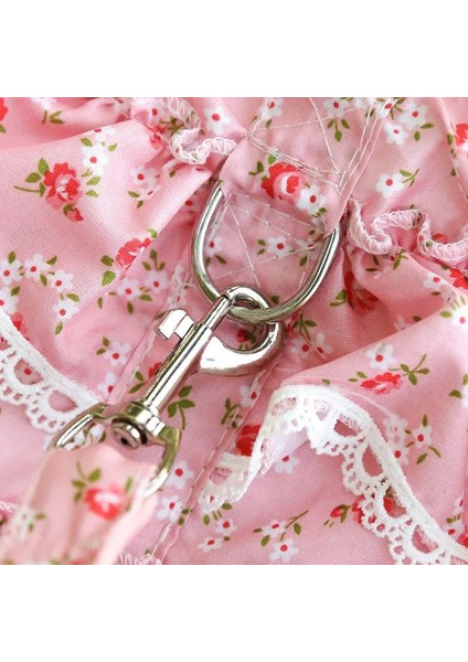 Pembe Stil S Beden Tasma ile Kedi Köpek Koşum Pet Çiçek Dantel Elbise Köpek Yavrusu Ayarlanabilir Yelek Yaka Açık Yürüyüş Chihuahua Schnauzer (Yurt Dışından) indirimleri