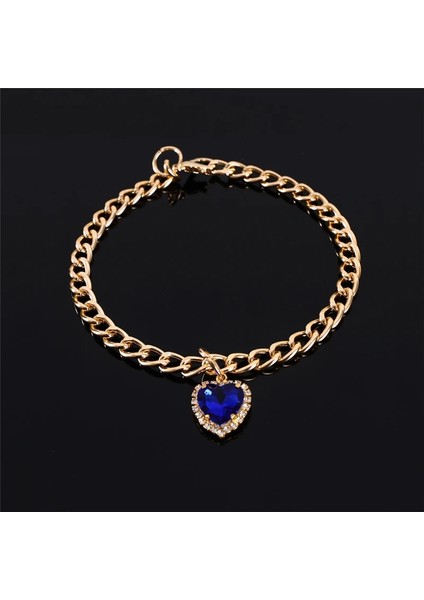 Kırmızı Stil Uzunluk 30-40CM Kalp Şekli Rhinestone Kolye Pet Yaka Tatil Parti Evcil Hayvanlar Için Yaka Altın Renk Zincir Kediler Köpek Malzemeleri Aksesuarları (Yurt Dışından) indirimleri