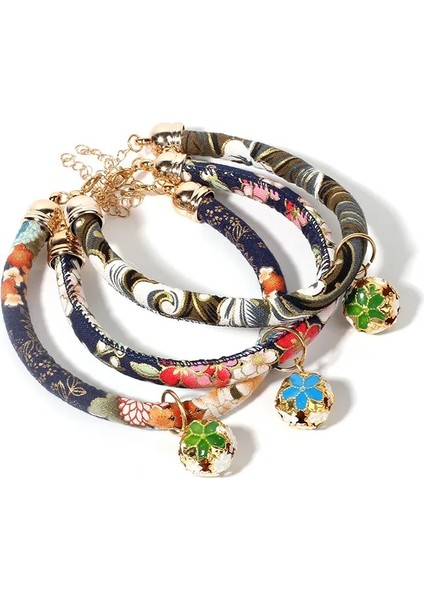 E Stili L Beden El Yapımı Sevimli Kediler Tasmaları Etrinted Yavru Yavru Çanlı Kolye Japon Tarzı Evcil Hayvanlar Kitty Küçük Köpekler Tasmaları (Yurt Dışından) modelleri