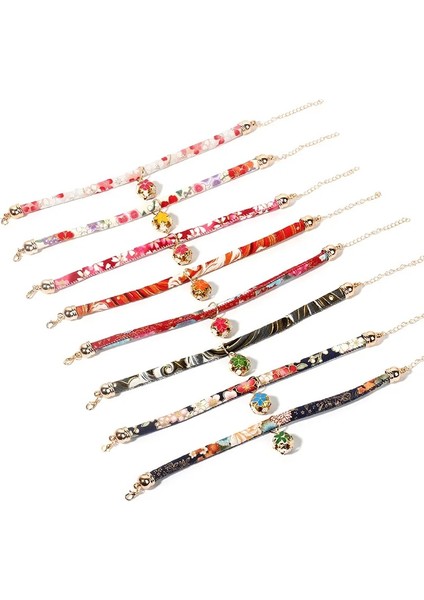 E Stili L Beden El Yapımı Sevimli Kediler Tasmaları Etrinted Yavru Yavru Çanlı Kolye Japon Tarzı Evcil Hayvanlar Kitty Küçük Köpekler Tasmaları (Yurt Dışından) fırsatları