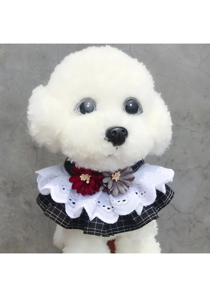 Siyah Stil S Beden Pet Yaka Prenses Kedi Köpek Kolye Köpek Yaka Köpek Styling Güzel Köpek Kedi Kolye Dekor Küçük Köpek Için Tasmalar (Yurt Dışından)
