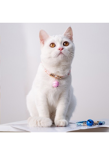 Pembe Tarzı 29--36CM Yenı Sevimli Kedi Çan Yaka Pet Malzemeleri Kedi Aksesuarları Daralan Japon Tarzı Elastik Bant Çan Kedi Köpek Kolye Için Anti-Kayıp (Yurt Dışından) fırsatları