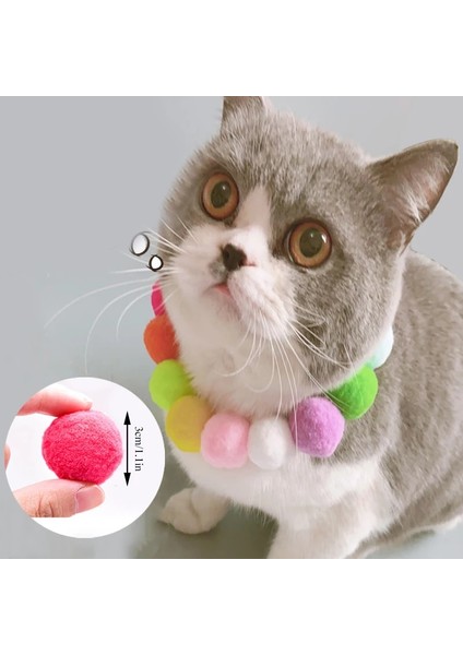 Mor Tarzı Xl Beden Peluş Top Köpek Yaka Kedi Kolye Tatlı Pet Eşarp Sevimli Kitty Aksesuarları Pembe Köpek Boyun Askısı Ponponlu Yorkie Chihuahua Pug (Yurt Dışından) modelleri