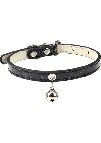 Kara Kedi Yaka Stili S Beden 9 Renk Bling Deri Kedi Yaka Çan ile Emniyet Köpek Yavrusu Boyun Askısı Yaka Kedi Chihuahua Aksesuarları Için Pet Ürün (Yurt Dışından)