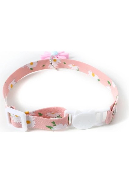 A-02 Stili Ayarlanabilir Evcil Hayvanlar Kediler Tasmalar Papatya Çiçek Desenli Çan Yakalı Kediler Yavru Kedi Yaka Kurşun Tasmalar Ev Evcil Hayvan Malzemeleri (Yurt Dışından) fırsatları