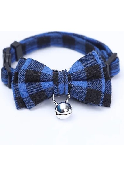 Mavi Stil Renkli Izgara Kedi Yaka Yavru Köpek Yaka Pamuk Çizgili Ilmek Kolye Evcil Yavru Aksesuarları Köpek Malzemeleri Köpek Aksesuarları (Yurt Dışından)