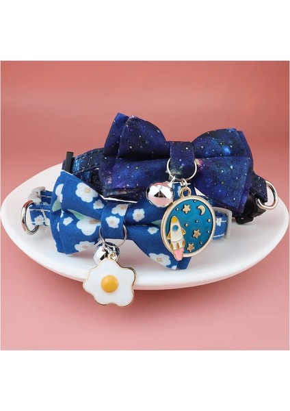 No.1 Tarzı Sevimli Papyon Kedi Yaka Çan Koparma Güvenlik Tokası ile Kiraz Çiçekleri Kolye ile Yavru Kedi Yaka Yumuşak Dayanıklı Yay Yaka (Yurt Dışından) indirimleri