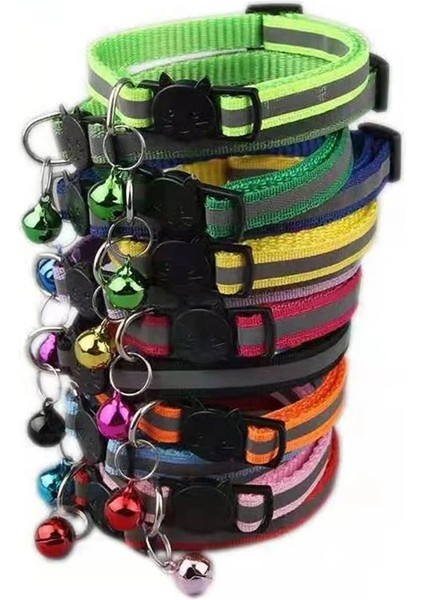 Çimen Yeşili Tarzı Yeni Yansıtıcı Pet Yaka Renkler Kolyeler Çan ile Kediler Için Kedi Yüz Yaka Güvenlik Tokası Köpek Aksesuarları Hayvan Ürünleri (Yurt Dışından) modelleri