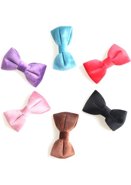 No.6 Tarzı Kadife Kedi Yaka Düz Renk Ilmek Yavru Chihuahua Çan Ayarlanabilir Emniyet Toka Evcil Aksesuarları ile Chihuahua Yaka 28 cm Uzun 1 Adet (Yurt Dışından) modelleri