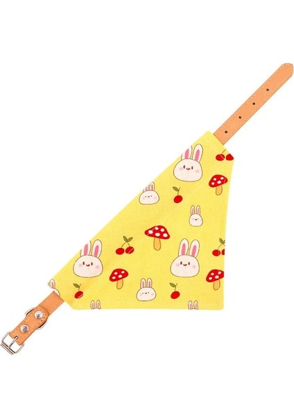 Sarı Stil 22-28CM Pet Üçgen Yaka Manuel Ayarlanabilir Kedi ve Köpek Önlüğü Tükürük Havlu Yaka Küçük ve Orta Boy Köpek Aksesuarları Dekorasyon (Yurt Dışından)