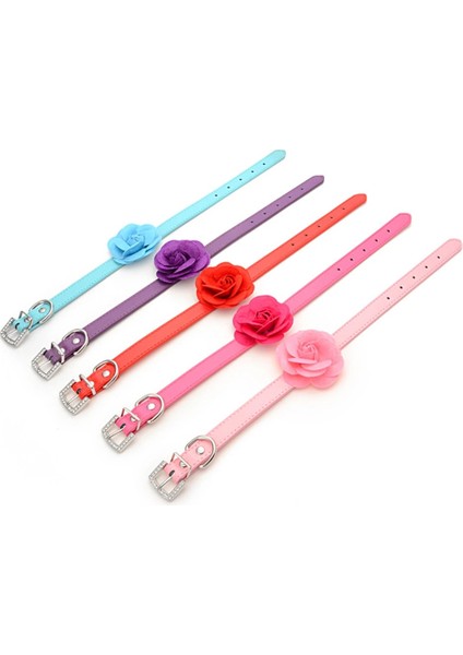 Kırmızı Stil Xs Beden Pu Deri Kedi Pet Yaka Sevimli Kolye Çiçek ile Küçük Yavru Kedi Pembe Kırmızı Mor Mavi Gül Boyun Için " (Yurt Dışından) indirimleri