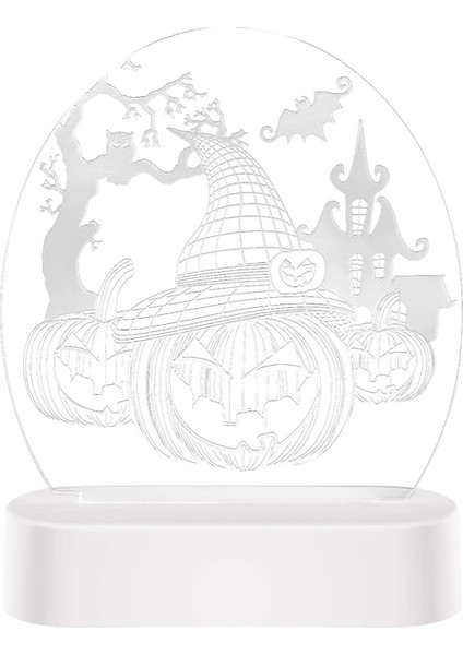 Cadılar Bayramı LED Dizi Işıkları Cadılar Bayramı Dekoratif Işıklar 3D Süsler Gece Işıkları Kabak Işıkları Pil Işıkları Doğum Günü Süslemeleri (F, B) (Yurt Dışından)