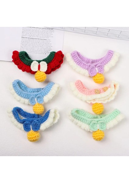 No.4 Tarzı Xs Beden Pet Yaka El Örgüsü Kedi Yaka Sevimli Kedi Önlüğü Köpek Önlüğü Britort Shiba Inu Pet Kolye Aksesuarları (Yurt Dışından) fırsatları