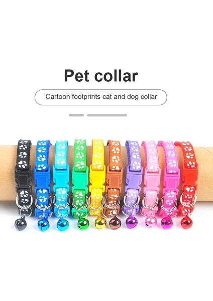No.9 Tarzı 10 Renk Çan Yaka Hassas Güvenlik Rahat Naylon Köpek Yaka Boyun Askısı Moda Ayarlanabilir Çan Pet Kedi Köpek Tasması (Yurt Dışından)