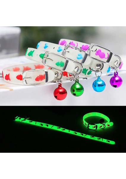 Kalp 1 Adet Tarzı Küçük Evcil Hayvanlar Geceleri Çan Glow ile Parlayan Yaka Yavru Köpek Kedi Kolye Işık Aydınlık Boyun Halkası Yavru Aksesuarları Kedi Yaka (Yurt Dışından) fiyatları