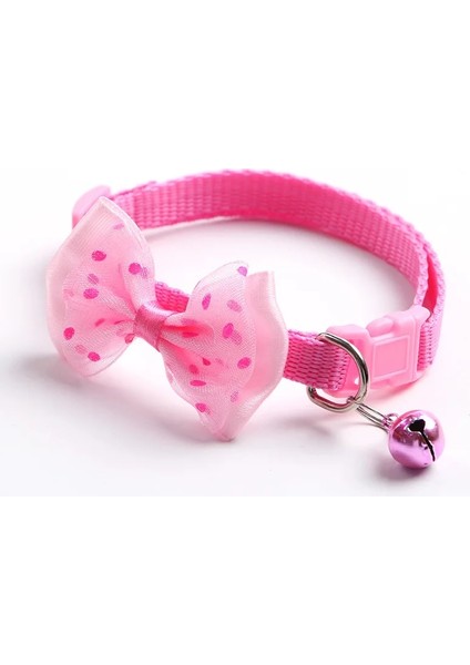 Pembe Tarzı Renkli Sevimli Ilmek Çan Pet Yaka Ayarlanabilir Toka Kedi Yaka Pet Malzemeleri Kişiselleştirilmiş Yavru Yaka Küçük Köpek Aksesuarı (Yurt Dışından)