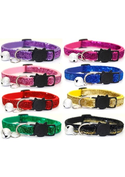 Siyah-Altın Tarzı 2021 Moda Pet Kedi Yaka Yeni Çan Ayrılabilir Ayarlanabilir Yavru Kedi Payet Yaka Boyun Askısı Köpek Aksesuarları Pet Malzemeleri Satış (Yurt Dışından) fırsatları