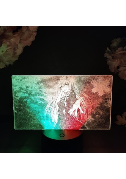 Darling In The Franxx Anime 3D Gece Lambası Boy Için 16 Renk Kız Odası Dekoru Illusion LED Lamba USB Manga Darling In The Franxx Şekil Uygun Çocuk Hayranları Yılbaşı Hediyeleri (Yurt Dışından)