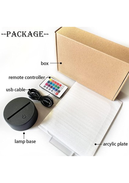 Lise Dxd Anime 3D Erkek Için Gece Lambası 16 Renk Kız Odası Dekor Illusion LED Lamba USB Manga Rias Gremory Şekil Uygun Çocuklar Hayranlar Noel Hediyeleri (Yurt Dışından) modelleri