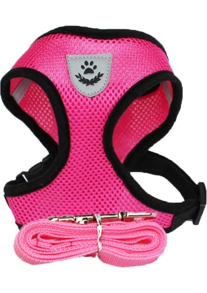 Gül Kırmızı Tarzı Xl Beden Yansıtıcı Kedi Köpek Ayarlanabilir Koşum Yelek Yürüyüş Kurşun Tasma Naylon Örgü Yavru Yavru Köpek Pet Giysileri Göğüs Kemeri Açar (Yurt Dışından)