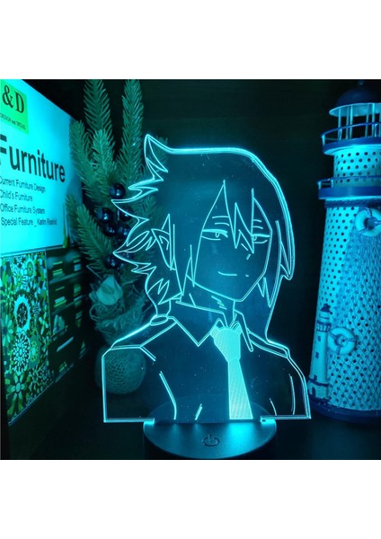 Tamaki Amajiki 3D Illusion Anime Academi LED Işık Çocuk Hediye Manga Gadget Çocuklar Için Yatak Odası Dekor Gece Lambası Çocuklar Tatil Hediye Pxjd (Yurt Dışından)
