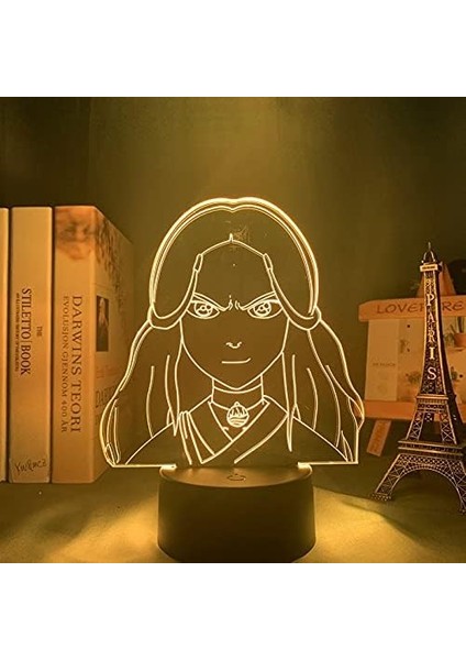 Büyük Boy 3D Lamba Katara Avatar Ev Dekorasyonu Için Son Hava Bükücü Doğum Günü Hediyesi LED Gece Lambası Avatar Oda Dekoru Işık Katara (Renk: C) (Yurt Dışından) fiyatları