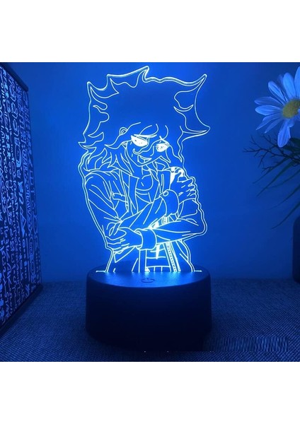 Dangarrcnpa Anime 3D Gece Lambası Boy Için 16 Renk Kız Odası Dekor Illusion LED Lamba USB Manga Nagito Komaeda Şekil Uygun Çocuklar Hayranlar Noel Hediyeleri (Dangarrcnpa7) (Yurt Dışından)