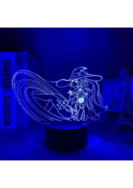 Akrilik LED Işık Genshin Impact Lisa 3D Lamba Oyunu (Yurt Dışından)