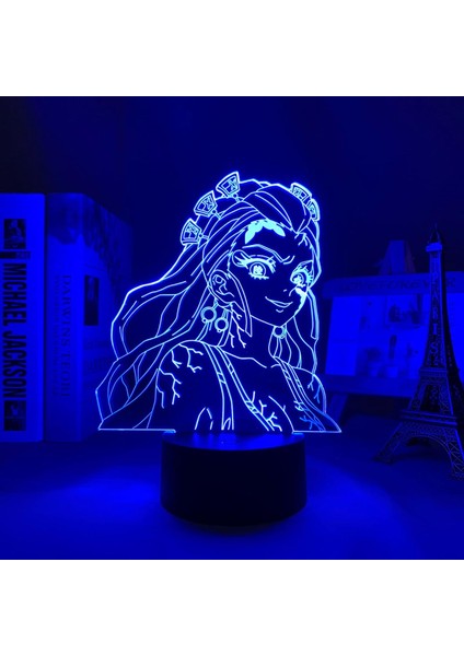 Anime LED Işık Iblis Avcısı Kimetsu Hiçbir Yaiba Çocuk Odası Için Dekorasyon Aydınlatma Doğum Günü Hediyesi Manga 3D Lamba Daki (Yurt Dışından)