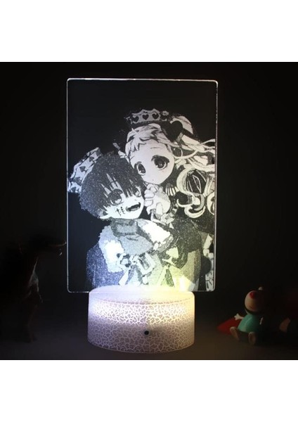 Hayranları Için Anime Tuvalet Bağlı 3D Gece Lambası 16 Renkler Dekor Illusion Uzaktan Kumandalı LED Lamba, Manga Tuvalet Bağlı Şekil Noel Hediyesi Oyuncaklar Çocuklar/erkekler (Yurt Dışından)