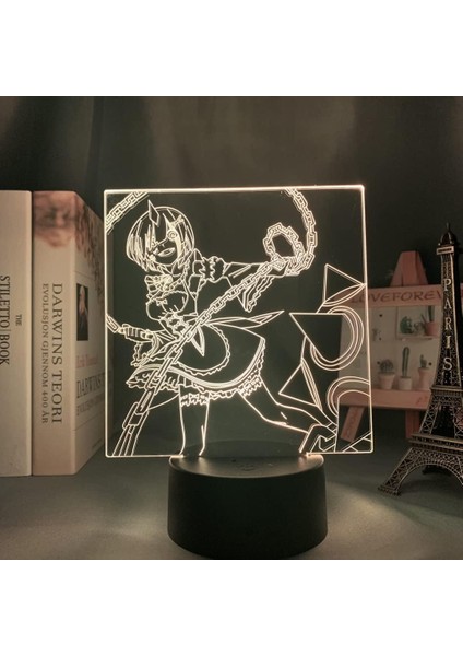 Anime LED Işık Yeniden Sıfır LED Gece Lambası Odası Dekor Için Gece Lambası Hediye Yeniden Sıfır Rem 3D Lamba (Yurt Dışından)