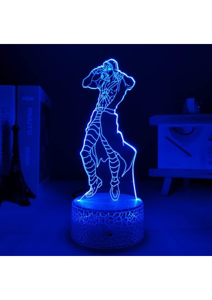 Çocuk Işığı, 3D Gece Lambası Çocuk Odası Dekorasyonu Gece Lambası Yatak Odası Dekorasyonu Işık 3D Işık Doğum Günü Hediyesi Jojo LED Işık (Yurt Dışından)