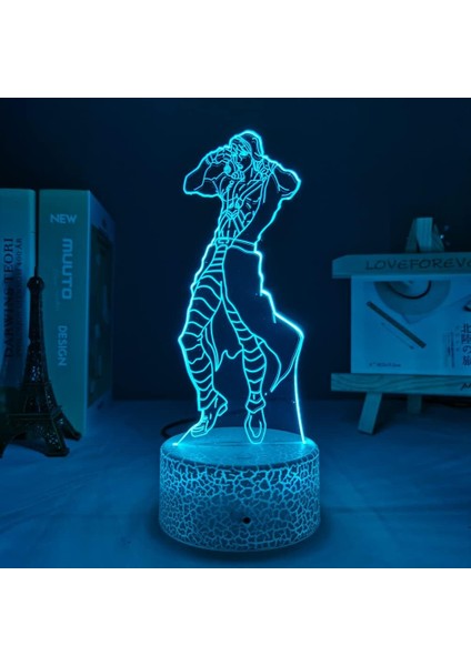 Çocuk Işığı, 3D Gece Lambası Çocuk Odası Dekorasyonu Gece Lambası Yatak Odası Dekorasyonu Işık 3D Işık Doğum Günü Hediyesi Jojo LED Işık (Yurt Dışından)