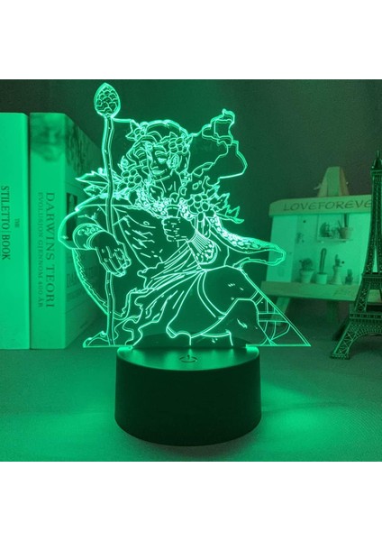 Oyun Dionysus Hades Şekil 3D Gece Lambası Çocuklar Hayranları Için, Uzaktan Kumanda ile Değişen 16 Renk, Çocuk Odası Dekoru, Manga Illusion LED Oyuncak Lamba Kız Erkek Noel Hediyeleri (Yurt Dışından)