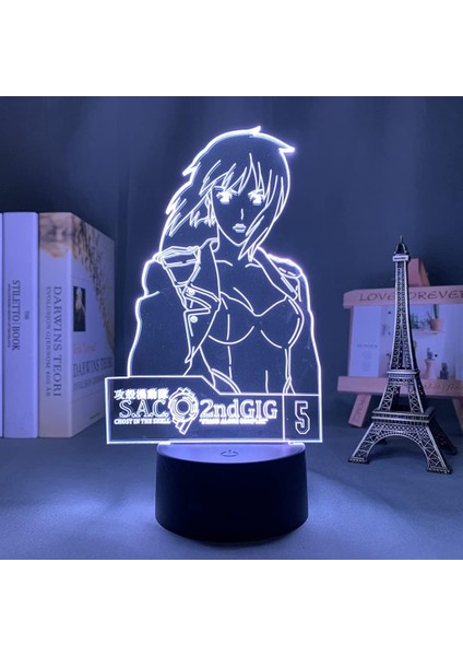 Anime Ghost In The Shell Figure 3D Night Light For Kids Fans, Uzaktan Kumanda ile Değişen 16 Renk, Çocuk Odası Dekoru, Figure Manga Illusion LED Oyuncak Lamba Kız Erkek Noel Hediyeleri (Yurt Dışından) fiyatları