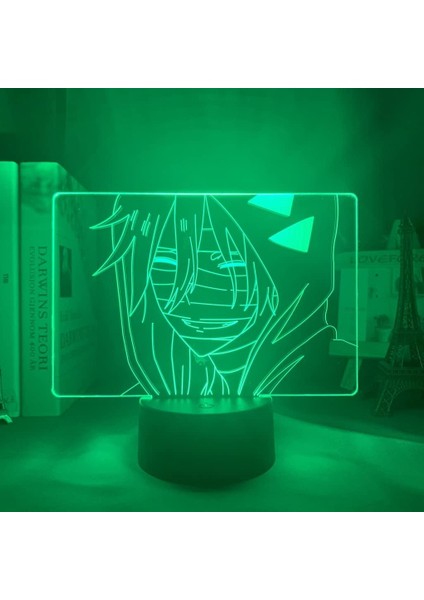Angels Of Death Anime 3D Boy Için Gece Işığı 16 Renk Kız Odası Dekor Illusion LED Lamba USB Manga Ölüm Melekleri Şekil Uygun Çocuklar Hayranlar Yılbaşı Hediyeleri (Yurt Dışından)