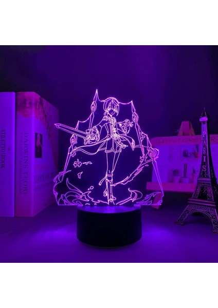Oyun Genshin Darbe Xing Qiu Şekil LED Lamba 3D Gece Işığı Anime Aşıklar Hediye Işık LED Gece Lambaları Çocuklar Için Yatak Odası Dekorasyonu Çocuk Doğum Günü Hediyesi Noel Hediyesi (Yurt Dışından)