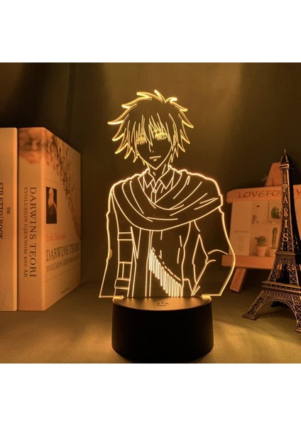 Glow Renkli Gece Işıkları 3D Işıklar Anime Hizmetçi Yatak Odası Dekorasyon Gece Işıkları Çocuk Doğum Günü Hediyesi Odası Hizmetçi LED Işıkları (Yurt Dışından)